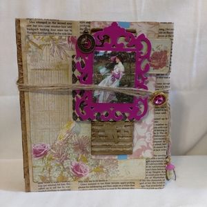 Handcrafted  "Windy",  theme handmade Photo Album. 8x9x2